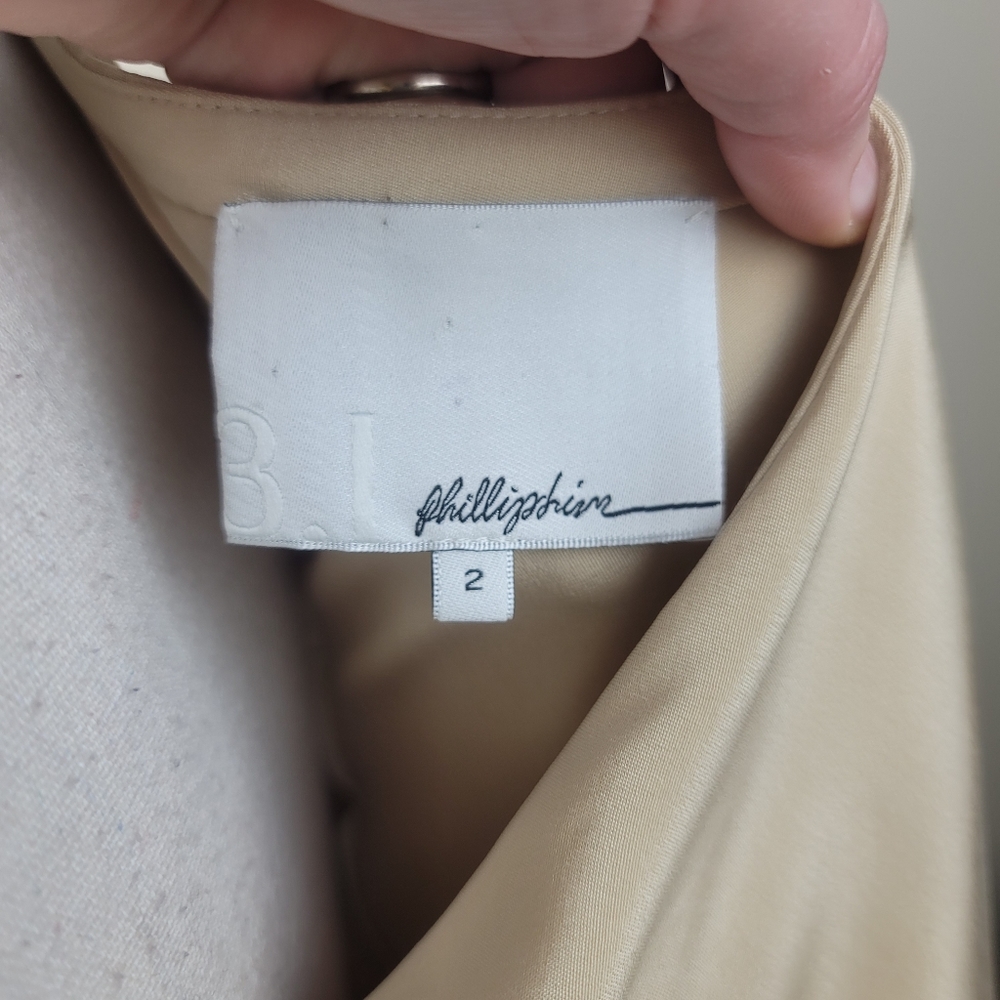 3.1 Phillip Lim Gold Asymmetrical Hem One Shoulder Dress size 2 - Picture 5 of 8